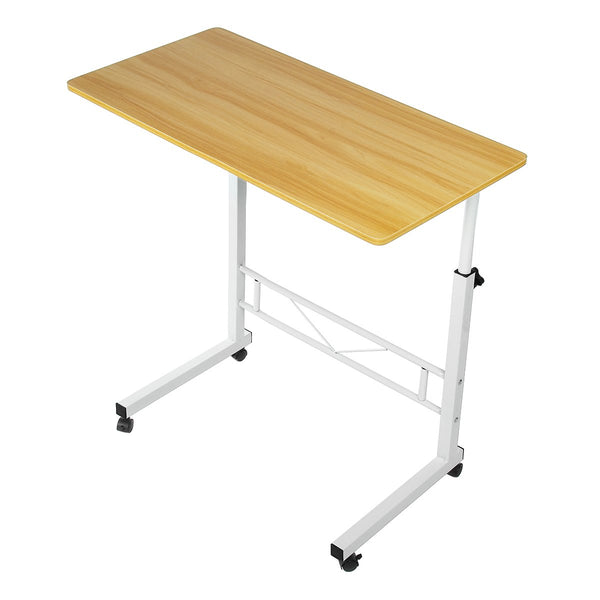 Moveable Computer Laptop Desk Height Adjustable Sofa Bed Side Writing Study Table Book Storage Rack Desktop Workstation Home Office Furniture