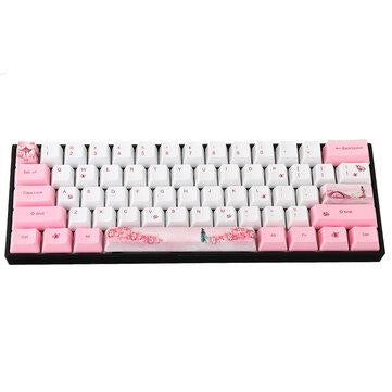 MechZone OEM Profile Girl PBT Sublimation Keycap for 60% Anne pro 2 Royal Kludge RK61 Geek GK61 GK64 Mechanical Keyboard