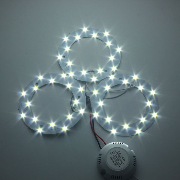 24W 5730 SMD LED Three Panel Circles Annular Ceiling Light Fixtures Board Lamp