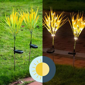Outdoor 2pcs LED Waterproof Multi-Color Changing Grain Solar Flower Lights