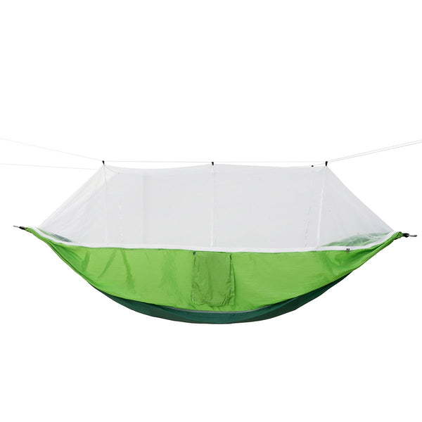 2 Person Hammock with Netting Mosquito Washable Lightweight Swing Sleeping Bed Camping Hiking Travel Max Load 300kg