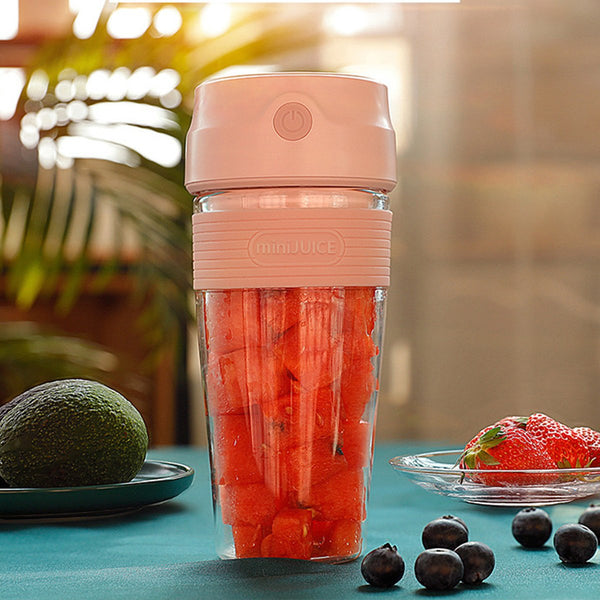 300ML Mini Portable Juice Blender USB Rechargeable Juicer Cup Vegetables Fruit Mixer For Outdoor Camping Travelling
