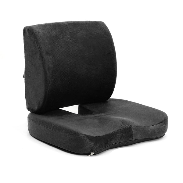 Memory Foam Seat Cushion Lumbar Back Support Orthopedic Car Office Pain Relief Pad