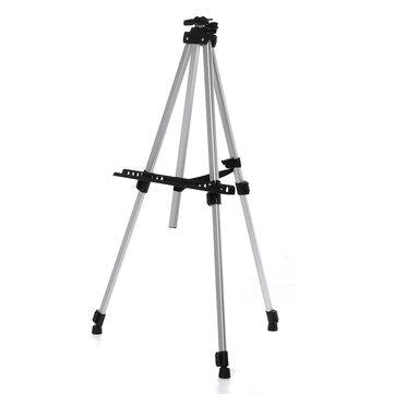 Foldable Aluminum Alloy Painting Tripod Painting Easel Telescopic Tripod Drawing Board Display Stand Sketching Rack with Storage Bag