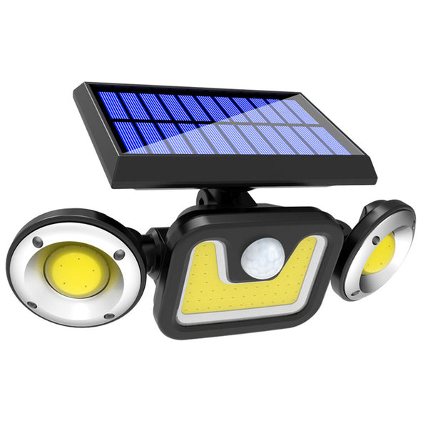 1PC/2PCS 3 Head LED Solar Light PIR Motion Sensor Rotable Wall Lamp Outdoor Garden Waterproof Street Lighting