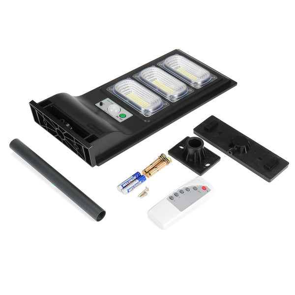 60/120/180 LED 300/600/1000W Solar Street Light PIR Motion Sensor Outdoor Wall Lamp + Remote