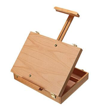 Wooden Easel Box Sketchbox Painting Storage Box Tabletop Easel for Drawing Sketching Student Art Supplies