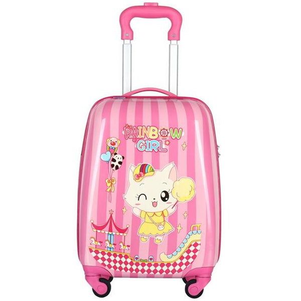 18inch Children Luggage Cartoon Travel Suitcase Camping Aluminium Trolley Bag Rolling Luggage