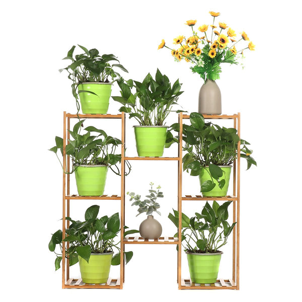 Multi-layer Plant Shelve Floor-standing Potted Plant Rack Thicken Batten Breathable Material for Garden Sets