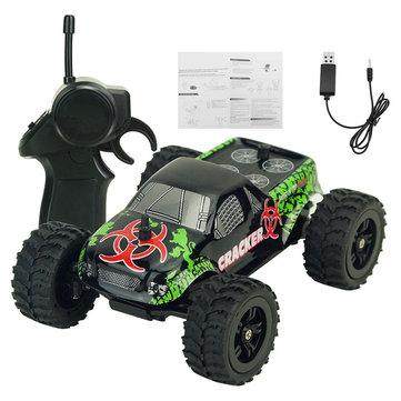 9115M 1/32 2.4G 2WD 4CH Mini High Speed Radio RC Racing Car Rock Crawler Off-Road Truck Toys