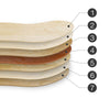 Image of PU Wheels Skateboards Skeleton Style for Wooden Skateboard