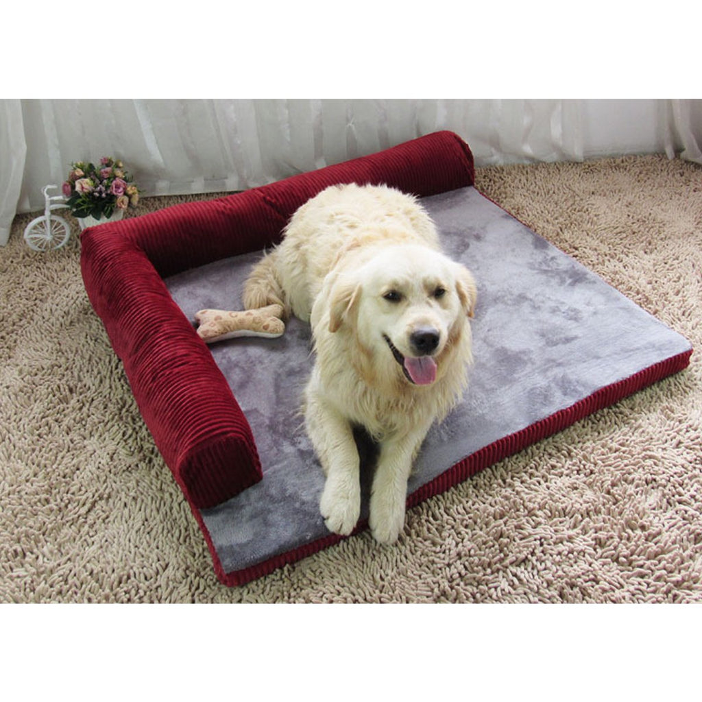 Pet Mat Soft Warm Orthopedic Pet Dog Memory Foam Bed Mat With Removable Cover S/M/L/XL