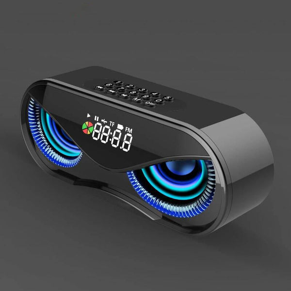 Desktop Colorful Lights Dual Speakers Digital Buttons Song bluetooth Speaker