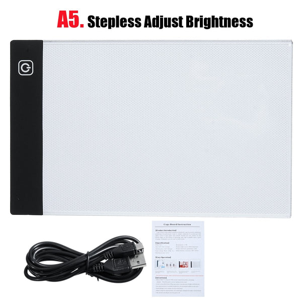 A5 LED Art Craft Drawing Copy Tracing Tattoo LED Light Box Board Pad Thin with USB Cable Paintings