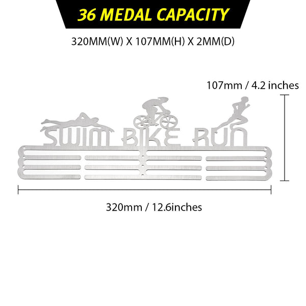 Medal Holder Hang Up 36/60 Running Biking Swimming Sports Medals Shelf Rack