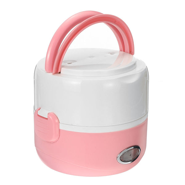 230W 1.3L Portable Electric Stainless Steel Lunch Bento Box Picnic Bag Heated Food Storage Warmer Hot Container