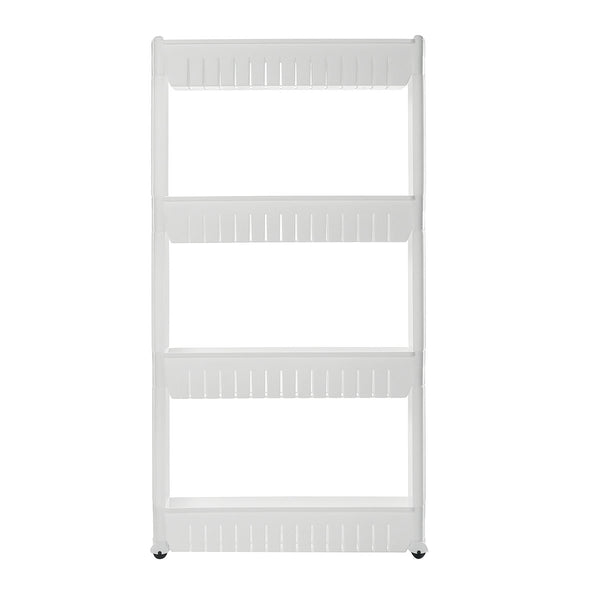 JIANGYANG F25836 Storage Rack 3/4 Layers Gap Stand Kitchen Bathroom Shelf-White