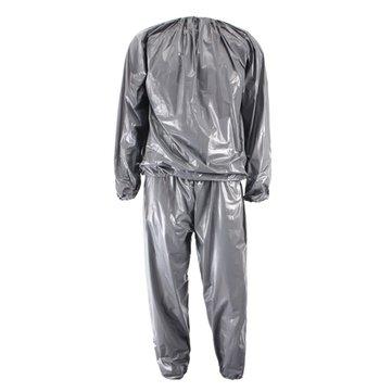 Unisex PVC Sweat Sauna Suit Cloth Lose Weight Slimming Fitness