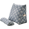 Image of Cotton Waist Pillow Bay Window Reading Pillow Polyester Linen Cushion Back Neck Support