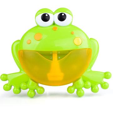 Big Frog Automatic Bubble Blower Music Bubble Maker Baby Bath Toy Bathtub Soap Bubble Machine