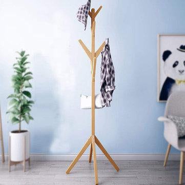 Wooden Coat Stand Rack Cloth Hanger Hat Tree Vintage Jacket Bag Umbrella Holder Cloth Rack