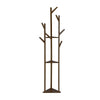 Image of Bamboo Clothes Coat Hat Rack Tree Stand Shelf Wooden Hanger Organizer 3 Layer 8 Hooks
