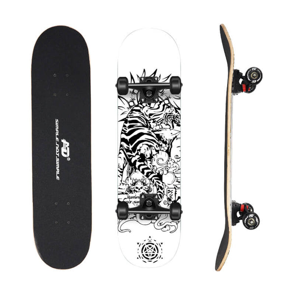 PU Wheels Skateboards Skeleton Style for Wooden Skateboard