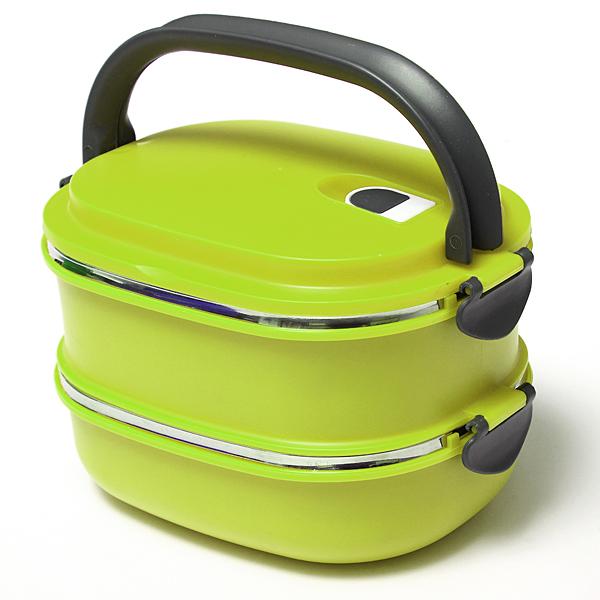 Vacuum Seal Stacking Insulated Lunch Box Stainless Steel Thermal Insulation Bento Box Dual Handle Container