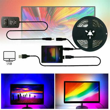 1/2/3/4/5m DIY Ambilight TV PC USB LED Strip HDTV Computer Monitor Backlight