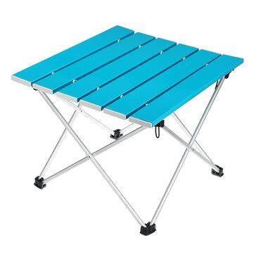 Aluminum Alloy Portable Ultralight Folding Computer Bed Tables Foldable Outdoor Dinner Desk For Family Party Picnic BBQ