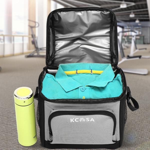 KCASA KC-CB01 12-can Soft Cooler Bag Travel Picnic Beach Camping Food Container Bag With Hard Liner