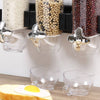 Image of Wall Mounted Triple Cereal Dispenser Dry Food Storage Container Dispense Machine