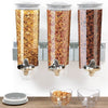 Image of Wall Mounted Triple Cereal Dispenser Dry Food Storage Container Dispense Machine