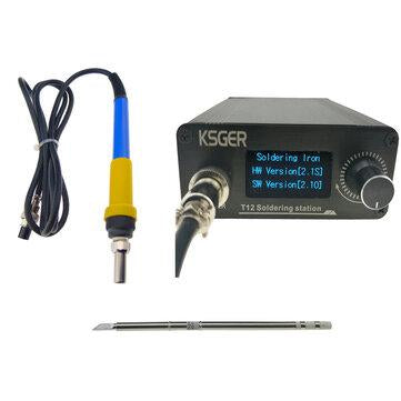 V2.1S T12 Digital Temperature Controller Soldering Station Electric Soldering Iron Tips T12-K  907 Handle