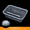 Image of 500 Pcs 1000ml Take Away Food Platstic Containers Boxes Base and Lids Bulk Pack