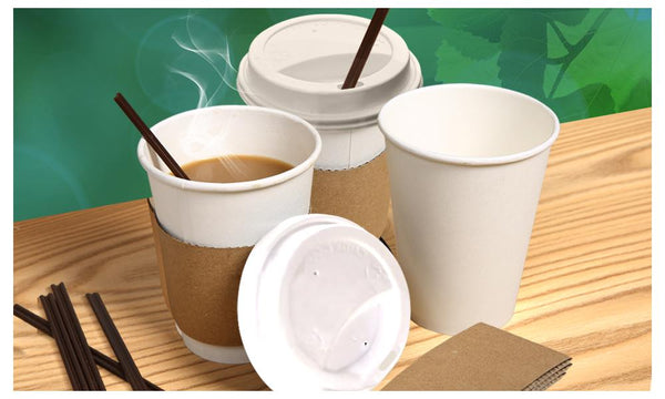 220 Pcs 12oz Disposable Takeaway Coffee Paper Cups Triple Wall Take Away w Lids