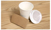 Image of 110 Pcs 12oz Disposable Takeaway Coffee Paper Cups Triple Wall Take Away w Lids