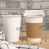 Image of 440 Pcs 12oz Disposable Takeaway Coffee Paper Cups Triple Wall Take Away w Lids