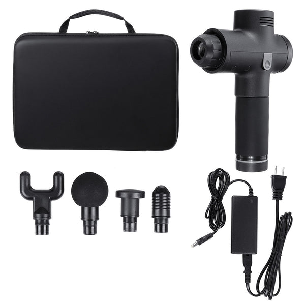 12.6V 20 Speed Muscle Relief Massage Vibration Percussion Massager Handheld Vibrating Therapy Deep Tissue Gym High Frequency Electric Massager