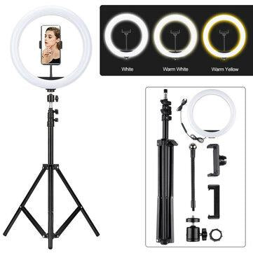 Bakeey 12inch LED Ring Light Lamps Dimmable Makeup Tripod Stand Ring Light For Live Video