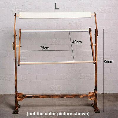 S/M/LCross Stitch Frame Hoop Embroidery Rack Adjustable Wooden Stand Desktop  U