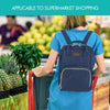 Image of Waterproof Mummy Nappy Diaper Bag Baby Travel Changing Nursing Backpack Blue