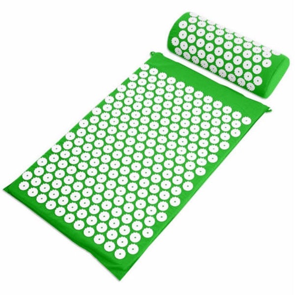 Acupressure Massager Cushion Mat And Pillow Relief Pain Stress Tension Yoga