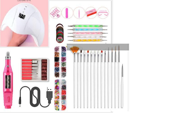 Nail Polishing Set Nail Lamp Sander