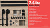 Image of 2.44M Antique Classic Style Single Sliding Barn Door Hardware Track Roller Kit