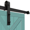 Image of 2.44M Antique Classic Style Single Sliding Barn Door Hardware Track Roller Kit