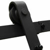 Image of 2.44M Antique Classic Style Double Sliding Barn Door Hardware Track Roller Kit