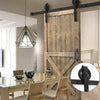 Image of 2M Antique Classic Style Single Sliding Barn Door Hardware Track Roller Kit