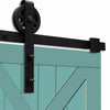 Image of 3M Antique Classic Style Single Sliding Barn Door Hardware Track Roller Kit