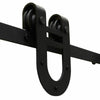 Image of 2.44M Antique Classic Style Single Sliding Barn Door Hardware Track Roller Kit